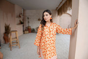 Orange Floral Co-Ord Set