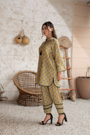 Olive Pattern Co-Ord Set