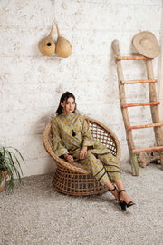 Olive Pattern Co-Ord Set